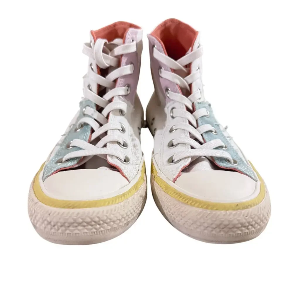 Converse Chuck Taylor All Star Hi Top Sneaker Women 7 White Upper Canvas 572442F